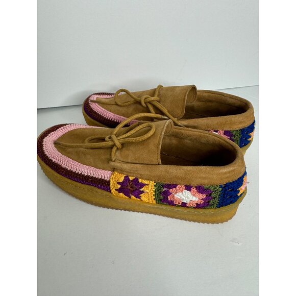 Tan Moccasins with Colorful Accents - Picture 5 of 7